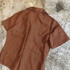 画像11: CHECKERED PATTERN S/S SHIRT / Ladies M  (11)