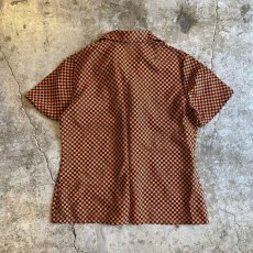 画像2: CHECKERED PATTERN S/S SHIRT / Ladies M  (2)