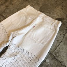 画像11: 【Wiz&Witch】"UNITED" VINTAGE CROCHET DENIM PANTS / W29 (11)