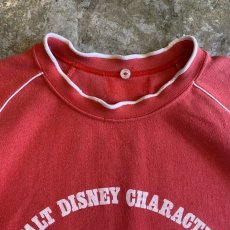 画像5: "MICKEY" PRINTED COLOR STITCH S/S SWEAT/ Ladies M (5)