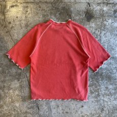 画像2: "MICKEY" PRINTED COLOR STITCH S/S SWEAT/ Ladies M (2)