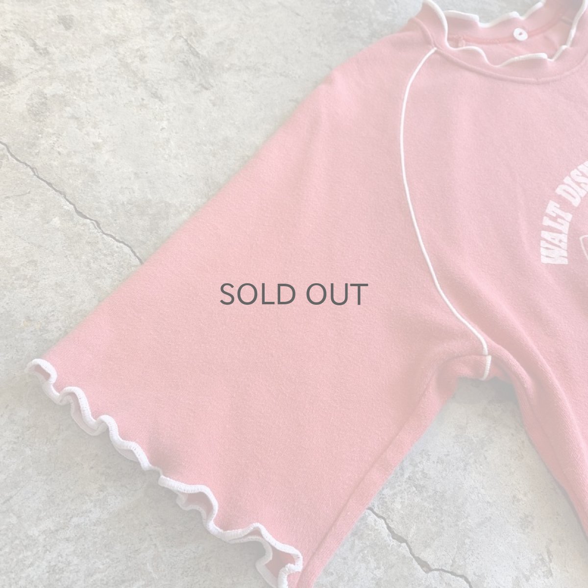 画像7: "MICKEY" PRINTED COLOR STITCH S/S SWEAT/ Ladies M (7)