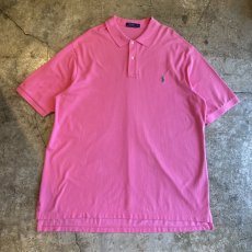 画像1: 【RALPH LAUREN】PINK COLOR BIG SIZE S/S POLO SHIRT / Ladies 3XL (1)