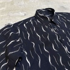 画像3: ART GRAPHIC PATTERN SHEER S/S SHIRT / Mens L (3)