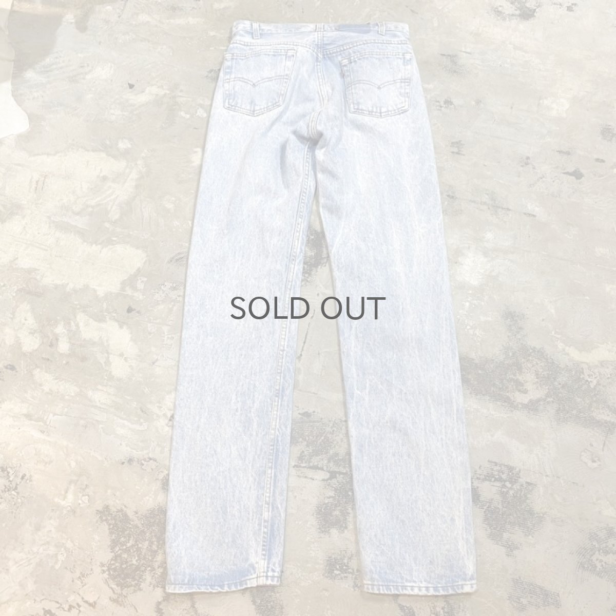 画像2: 【LEVI'S】501 CHEMICAL DENIM PANTS / W30 / MADE IN USA (2)
