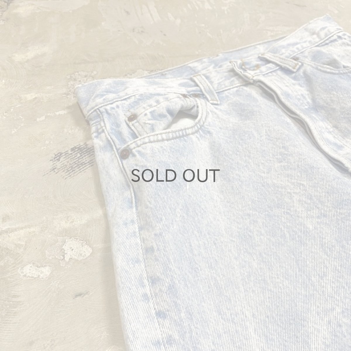画像3: 【LEVI'S】501 CHEMICAL DENIM PANTS / W30 / MADE IN USA (3)