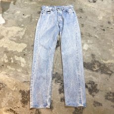 画像1: 【LEVI'S】501 CHEMICAL DENIM PANTS / W30 / MADE IN USA (1)