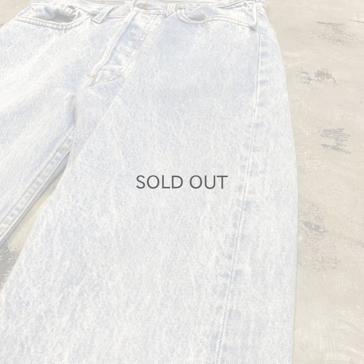 画像4: 【LEVI'S】501 CHEMICAL DENIM PANTS / W30 / MADE IN USA (4)