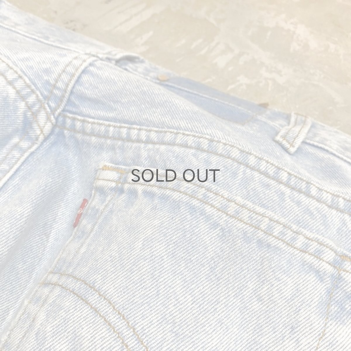 画像8: 【LEVI'S】501 CHEMICAL DENIM PANTS / W30 / MADE IN USA (8)