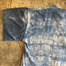 画像8: TIE DYE PATTERN LACE UP DESIGN COLOR TEE / Ladies L / MADE IN ITALY (8)