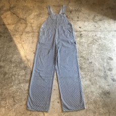 画像1: HICKORY PATTERN DENIM OVERALL / Ladies M  (1)