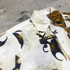 画像3: TIKI ALL OVER PATTERN S/S SHIRT / Mens M (3)