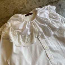 画像3: 【Wiz&Witch】BIG LACE COLLAR BLOUSE / OS (3)