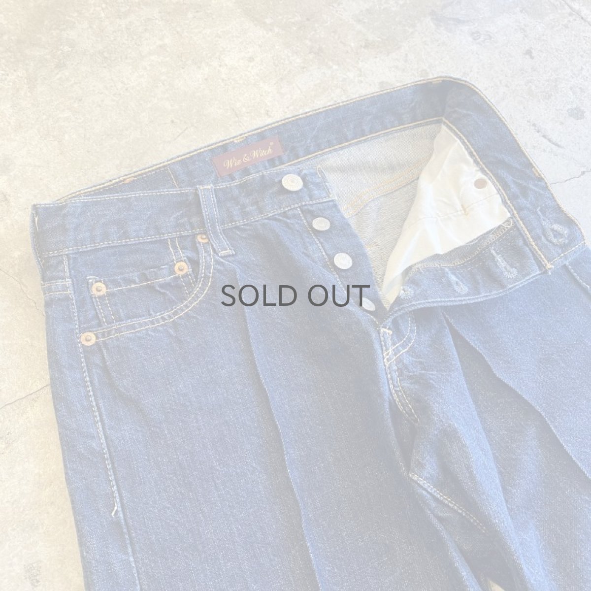 画像8: 【Wiz&Witch】SIDE TIE LINE DENIM PANTS / W29 (8)