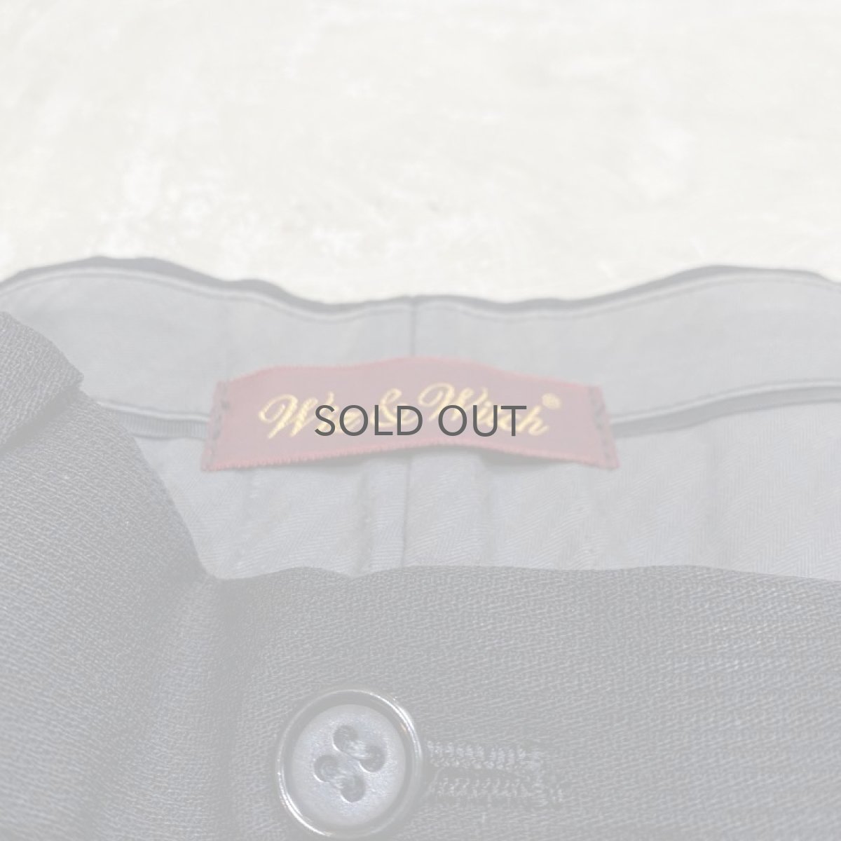 画像10: 【Wiz&Witch】SIDE TIE LINE WIDE SLACKS / W32 (10)