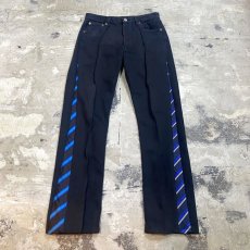 画像1: 【Wiz&Witch】SIDE TIE LINE DENIM PANTS / W30 (1)