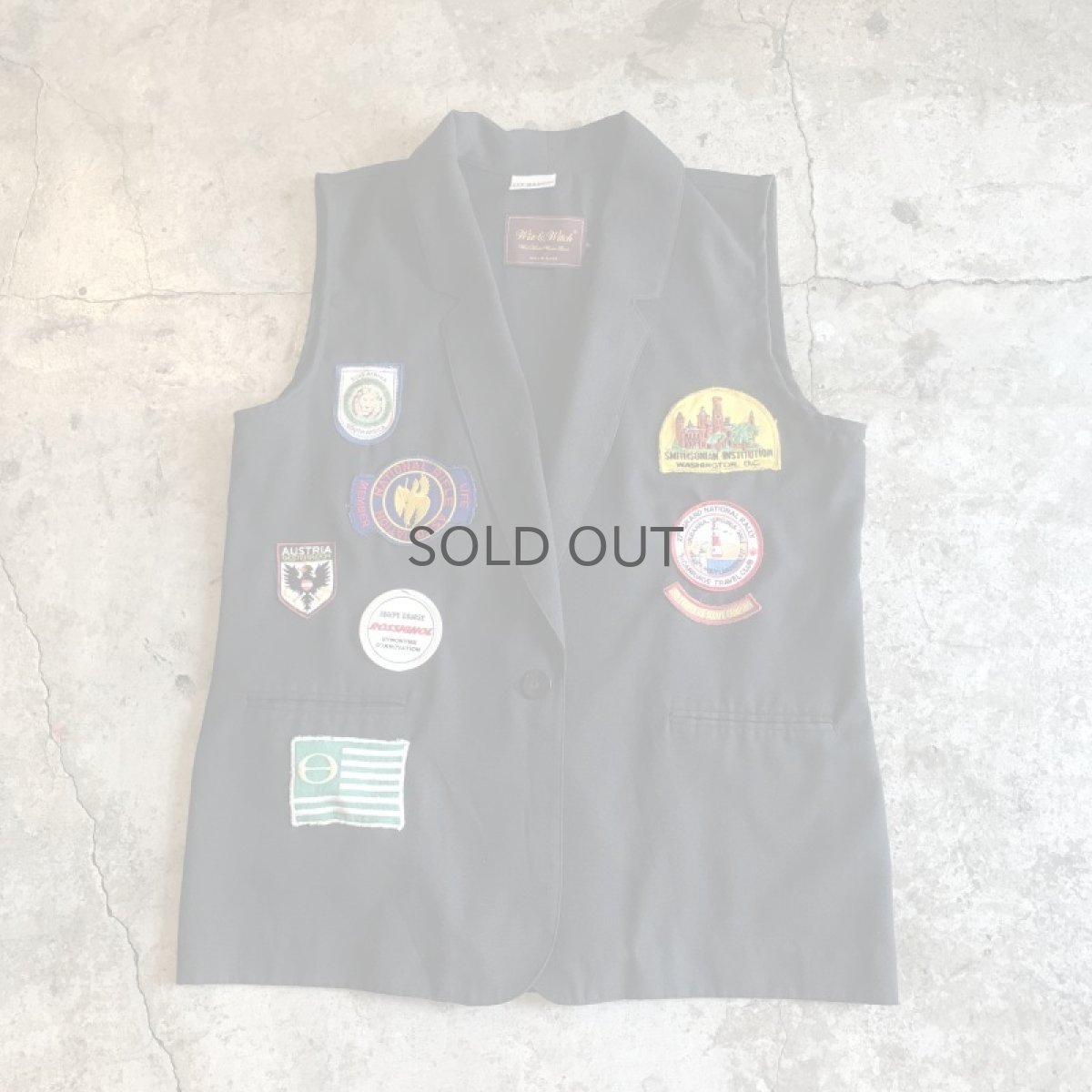 画像1: 【Wiz&Witch】OLD PATCH TAYLOR VEST / OS (1)