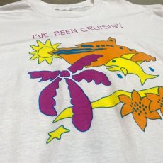 画像5: 90's "I'VE BEEN CRUISIN'!" PRINTED S/S TEE / Mens L / MADE IN USA (5)