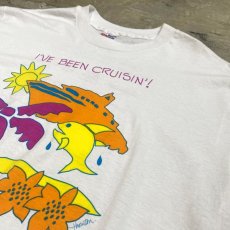 画像4: 90's "I'VE BEEN CRUISIN'!" PRINTED S/S TEE / Mens L / MADE IN USA (4)