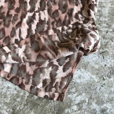 画像5: ALL OVER LEOPARD PATTERN OVER S/S SHIRT/ Ladies L (5)