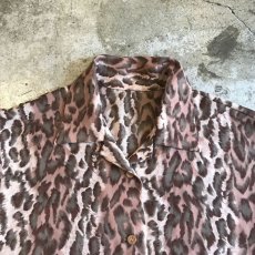 画像9: ALL OVER LEOPARD PATTERN OVER S/S SHIRT/ Ladies L (9)