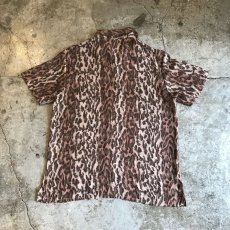 画像2: ALL OVER LEOPARD PATTERN OVER S/S SHIRT/ Ladies L (2)