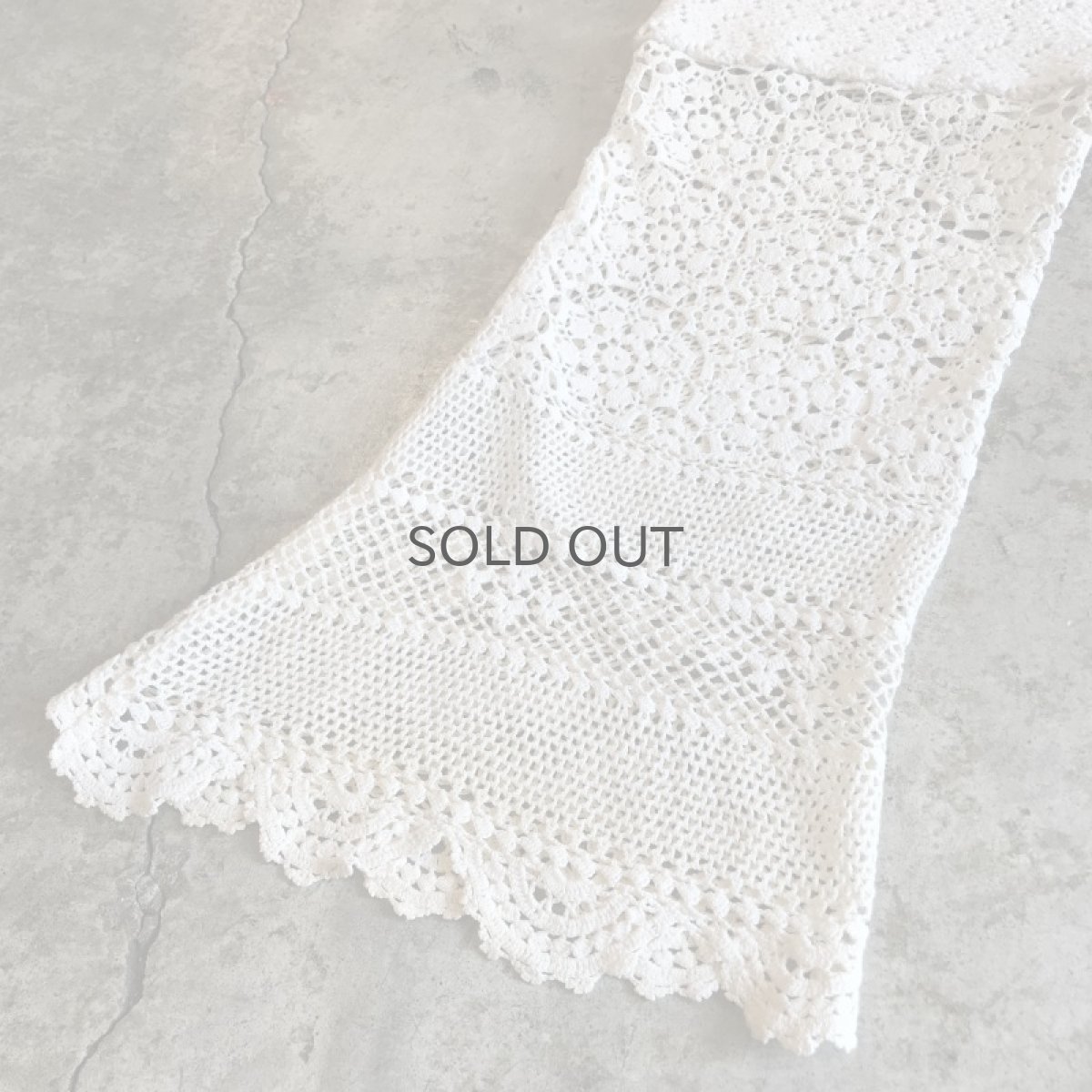 画像4: 【Wiz&Witch】"UNITED" VINTAGE LACE FLARE PANTS / W29 (4)