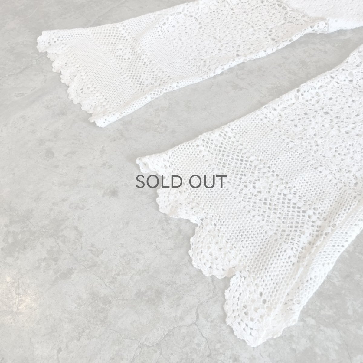 画像5: 【Wiz&Witch】"UNITED" VINTAGE LACE FLARE PANTS / W29 (5)