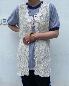 画像11: DESIGN LACE LONG VEST / Ladies M (11)