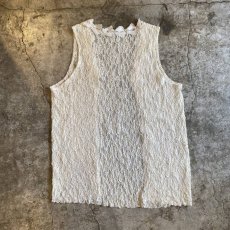 画像2: DESIGN LACE LONG VEST / Ladies M (2)