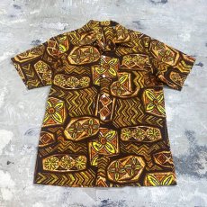 画像1: ALL OVER PATTERN BATIK S/S SHIRT / Mens M (1)