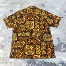 画像2: ALL OVER PATTERN BATIK S/S SHIRT / Mens M (2)