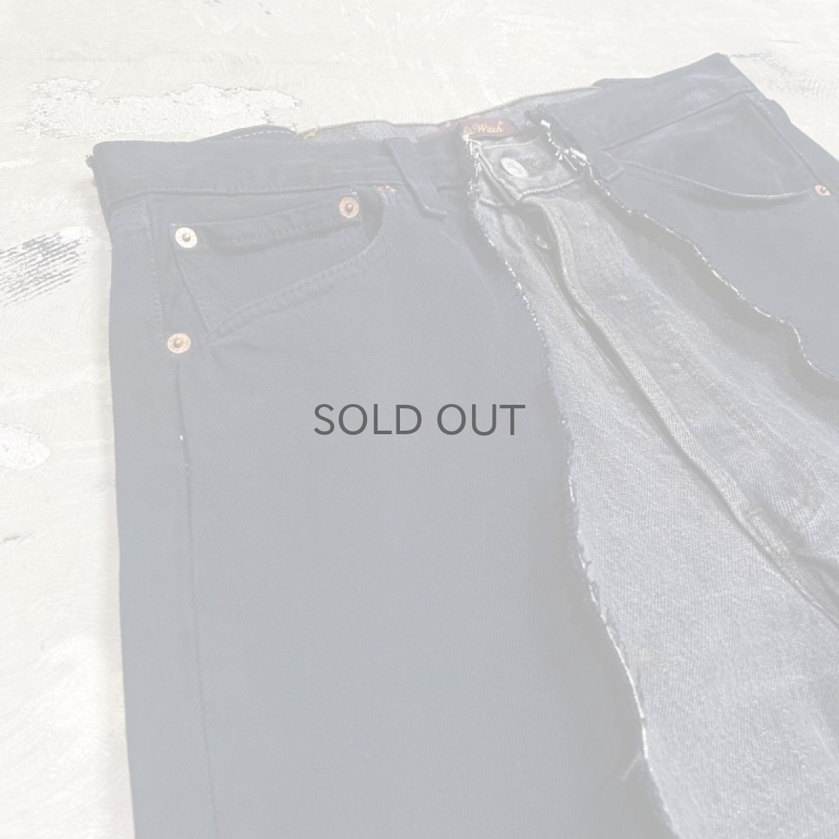 画像3: 【Wiz&Witch】”DIRTY BEAUTIFUL” NOMAD BLACK DENIM JEANS / W32 (3)