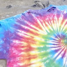 画像9: TIE DYE PATTERN CRASH DAMAGE S/S TEE / Mens XL (9)