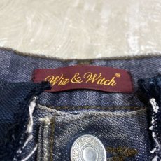 画像10: 【Wiz&Witch】”DIRTY BEAUTIFUL” NOMAD BLACK DENIM JEANS / W32 (10)