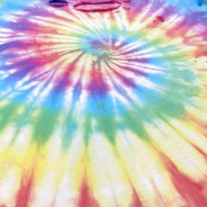 画像5: TIE DYE PATTERN CRASH DAMAGE S/S TEE / Mens XL (5)