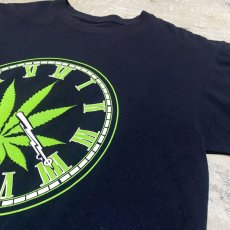 画像4: HEMP CLOCK PRINTED SHORT SLEEVE TEE / Mens L (4)