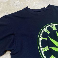 画像3: HEMP CLOCK PRINTED SHORT SLEEVE TEE / Mens L (3)