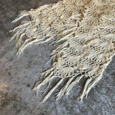 画像4: ALL OVER CROCHET FRINGE DESIGN LONG VEST / Ladies M (4)