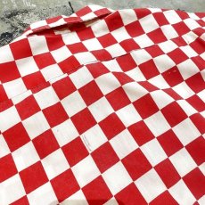 画像9: 60's CHECKERBOARD PATTERN S/S SHIRT / Mens L (9)