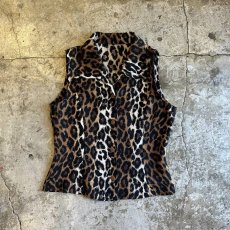 画像1: MIX COLOR ALL OVER LEOPARD PATTERN N/S TOPS / Ladies M (1)