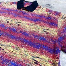 画像4: ALL OVER PATTERN HALF FLY FRONT S/S SHIRT / Mens L (4)