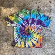 画像2: TIE DYE COLOR CRASH DAMAGE S/S TEE / Ladies S(M) (2)