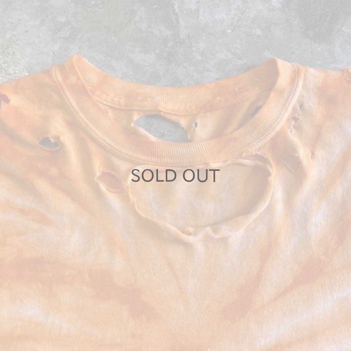 画像8: TIE DYE COLOR CRASH DAMAGE S/S TEE / Ladies M (8)