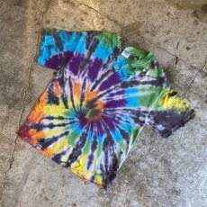 画像4: TIE DYE COLOR CRASH DAMAGE S/S TEE / Ladies S(M) (4)