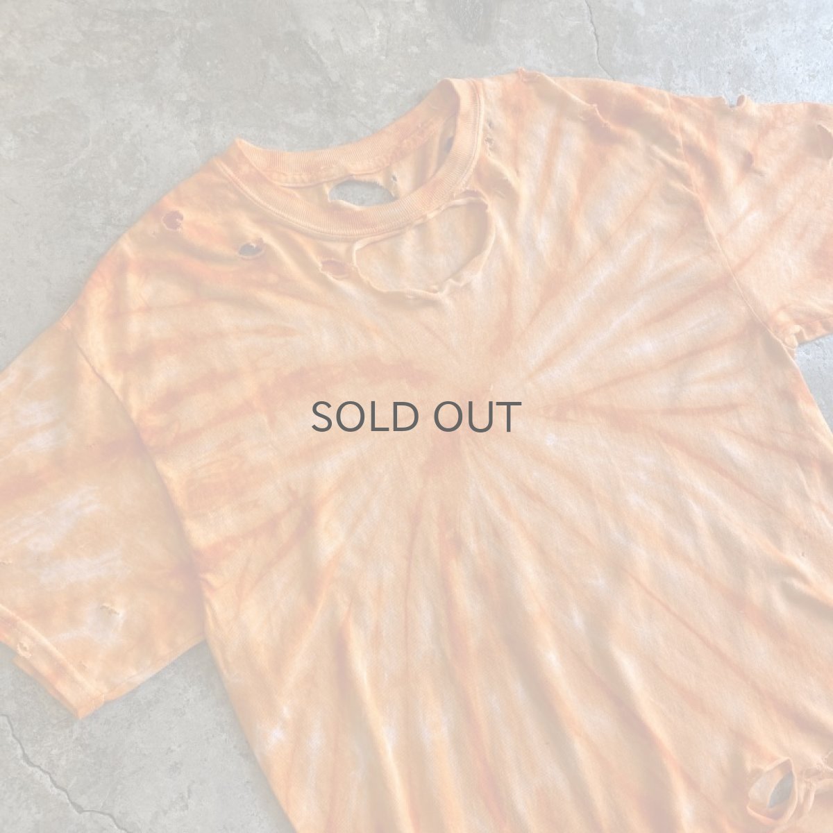 画像3: TIE DYE COLOR CRASH DAMAGE S/S TEE / Ladies M (3)