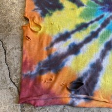 画像8: TIE DYE COLOR CRASH DAMAGE S/S TEE / Ladies S(M) (8)