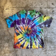 画像1: TIE DYE COLOR CRASH DAMAGE S/S TEE / Ladies S(M) (1)