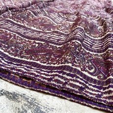 画像8: BORDER PAISLEY PATTERN TIERED PANTS / W26~ (8)