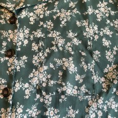 画像7: FLORAL PATTERN OPEN COLLAR S/S SHIRT / Ladies M (7)